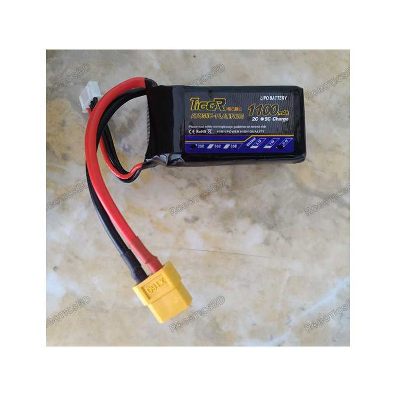 Tiger LiPo Battery 1100mAh 3S 25C