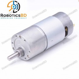 12V 45KG Torque Turbo Worm Gear DC Motor with Metal Gearbox 54 RPM