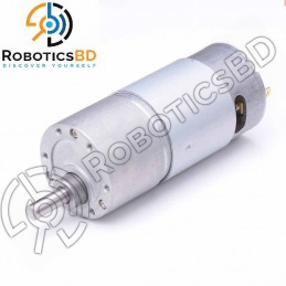 12V 45KG Torque Turbo Worm Gear DC Motor with Metal Gearbox 54 RPM