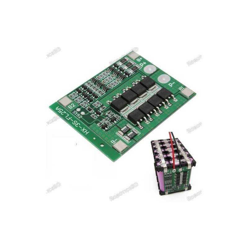 3S 11.1V 12.6V 25A W/Balance 18650 Li-ion Lithium Battery PCB Protection Board