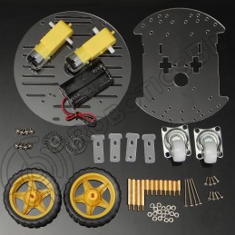 Mini Round Double Deck Chassis Kit 2WD