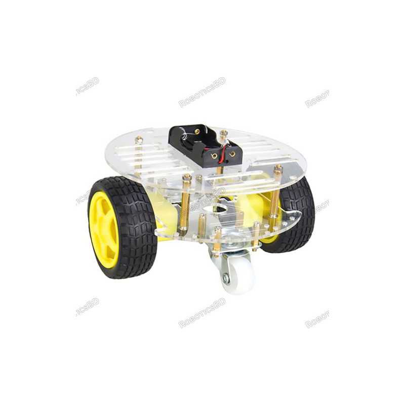 Mini Round Double Deck Chassis Kit 2WD