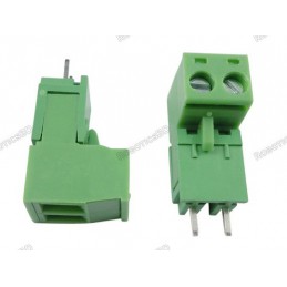 Green L Type 2pin/way 5.08mm Screw Terminal Block Connector 1per 