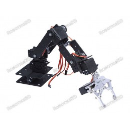 6 DOF Aluminium Mechanical Robotic Arm Clamp Claw Mount Robot Kit