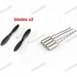 2pcs 7x20mm Coreless Motor (with 55mm Propeller) 