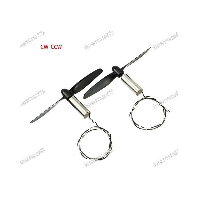 2pcs 7x20mm Coreless Motor (with 55mm Propeller) 