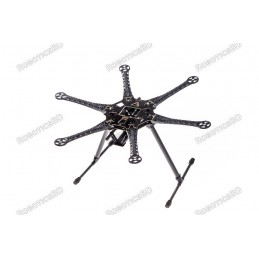 S550 Hexcopter Frame Kit With Integrated PCB 550mm (Black)