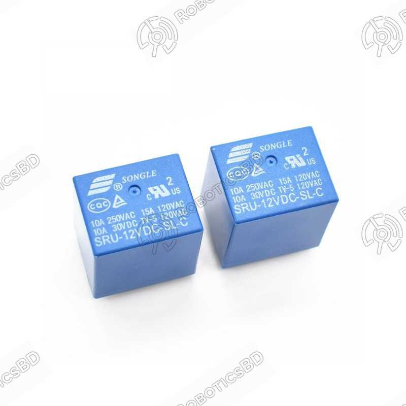 Songle Power 12VDC Relay SRU-12VDC-SL-C PCB 5 Pin