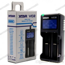 XTAR VC2 Charger with LCD Screen Display for 18650 26650 Battery