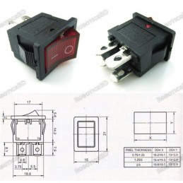  4Pin ON-OFF Switch With Lamp 