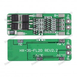 3S 20A Li-ion Lithium Battery 18650 Charger PCB BMS Protection Board 12.6V Cell