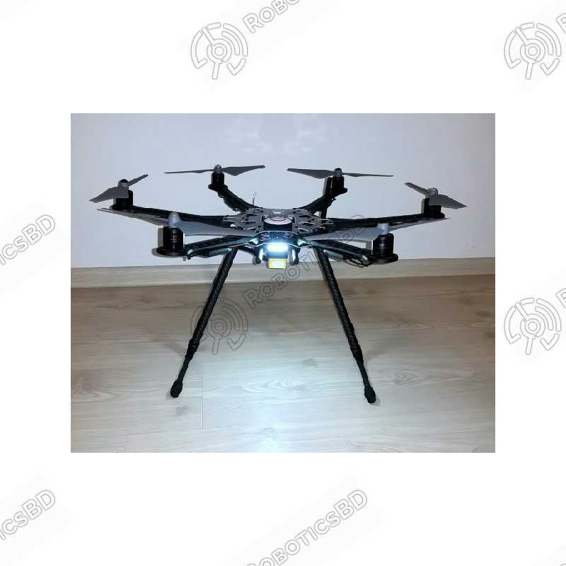 S550 Hexcopter Frame Kit With Integrated PCB 550mm (Black)