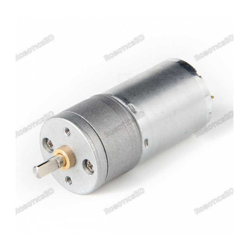 High Torque Gear Motor 12V 100RPM 25GA