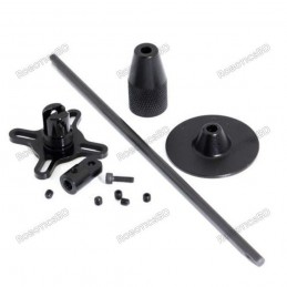 Black GPS Folding Antenna Mount Holder Metal Carbon